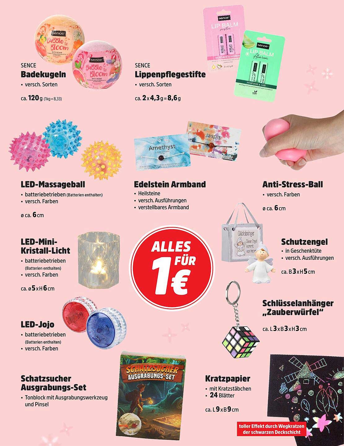 Vielseitige Angebote von SENCE für nur 1 €