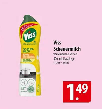 Viss Scheuermilch - verschiedene Sorten 500-ml-Flasche