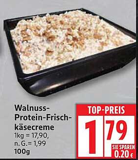 Walnuss-Protein-Frischkäsecreme
