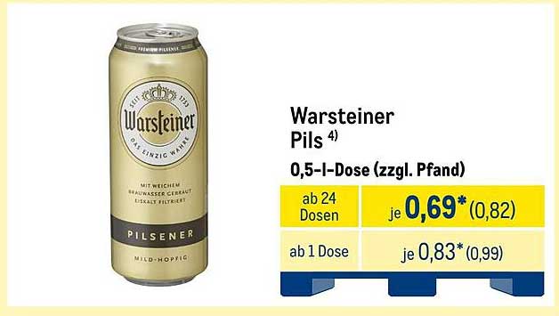 Warsteiner Pils 0,5 l-Dose