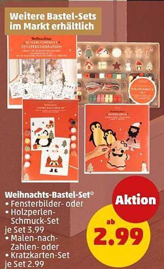 Weihnachts-Bastel-Set - Fensterbilder- oder Holzperlen-Schmuck-Set