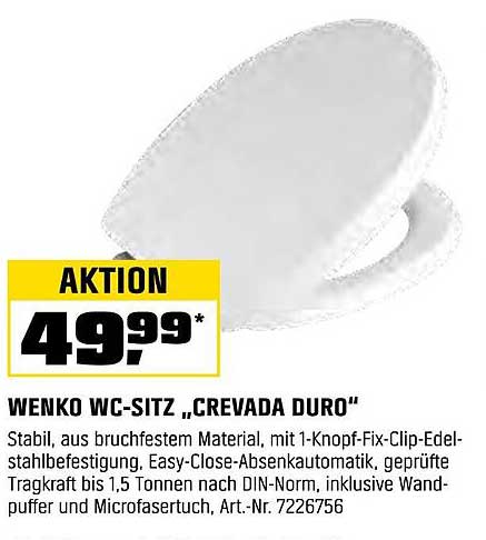 WENKO WC-Sitz „Crevada Duro“