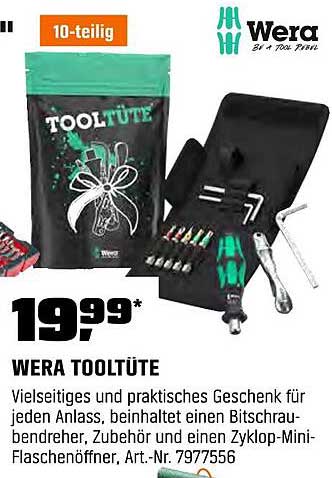Wera Tooltüte - 10-teiliges Set für handwerkliche Aufgaben