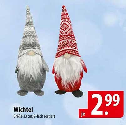 Wichtel - 33 cm groß, 2-fach sortiert