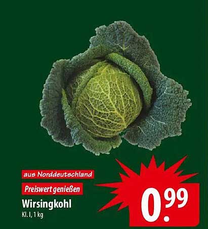 Wirsinkohl aus Norddeutschland – Preiswert genießen!