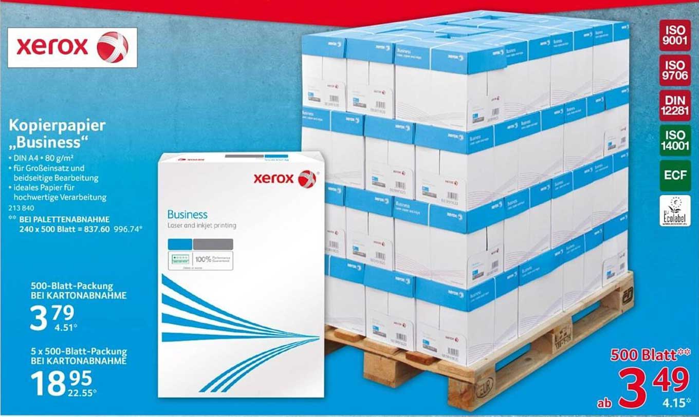 Xerox Kopierpapier „Business“ - 500 Blatt