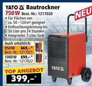 YATO Bautrockner 750W