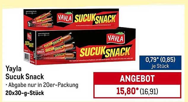 Yayla Sucuk Snack - 20er-Packung