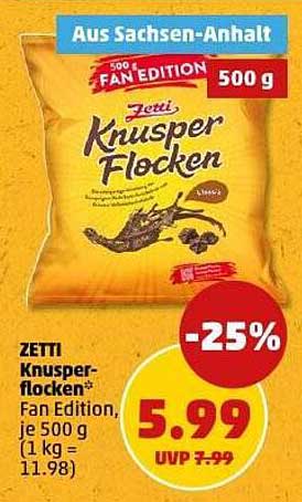 ZETTI Knusperflocken* Fan Edition 500 g