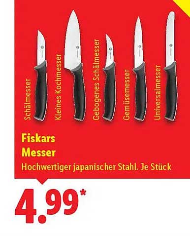 Elegantes Fiskars Messer Lidl Bilder