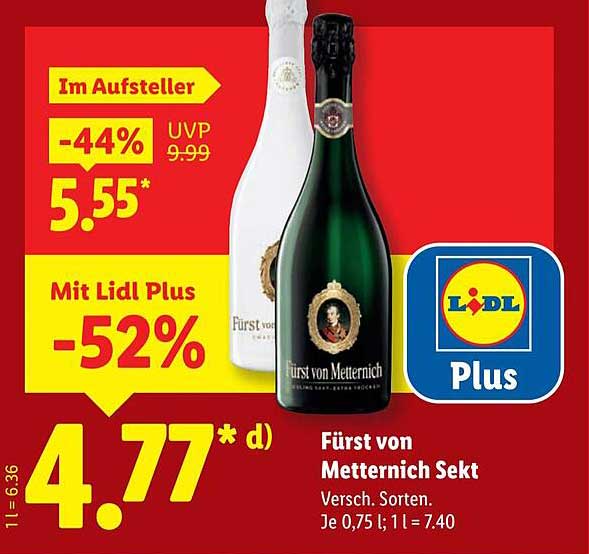 Fabelhafte Fürst Von Metternich Sekt Angebot Nächste Woche Ebenbild