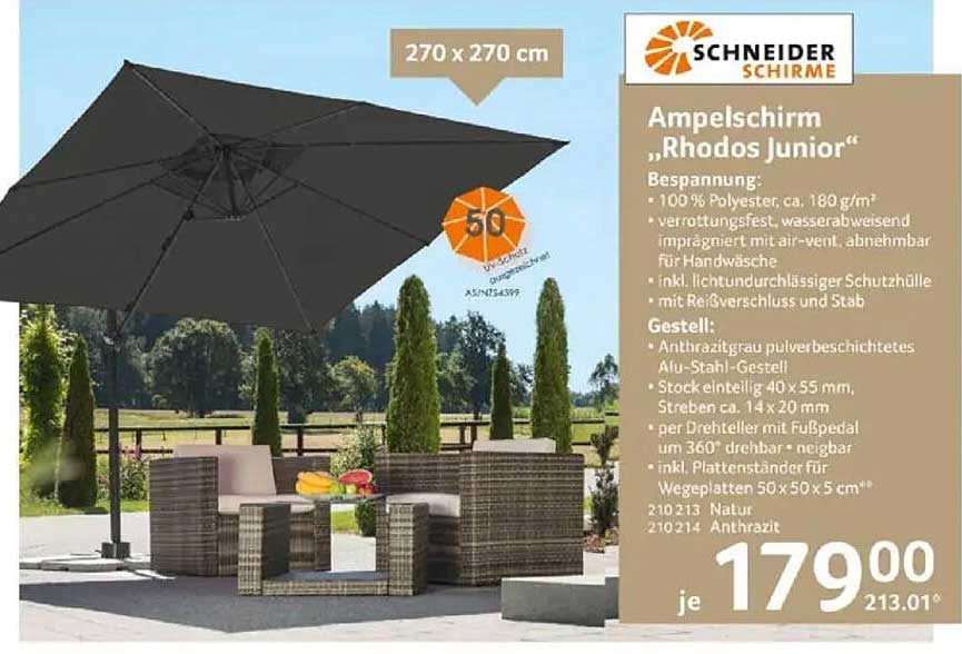 Ampelschirm „Rhodos Junior“