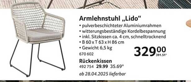 Armlehnstuhl „Lido“