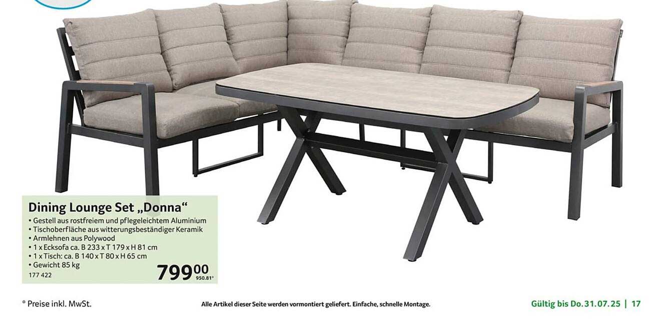Dining Lounge Set „Donna“