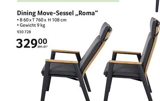 Dining Move-Sessel „Roma“