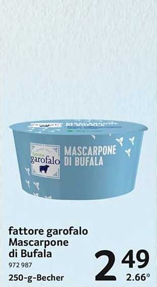 Fattore Garofalo Mascarpone di Bufala 250 g Becher