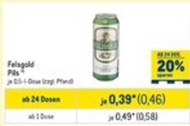 Felgald Pils – ab 24 Dosen nur 0,39€ pro Dose!