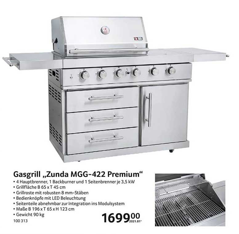 Gasgrill „Zunda MGG-422 Premium“