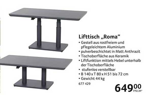 Liftisch „Roma“