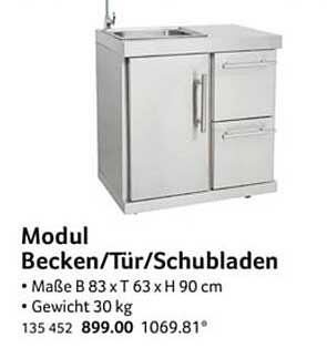 Modul Becken/Tür/Schubladen