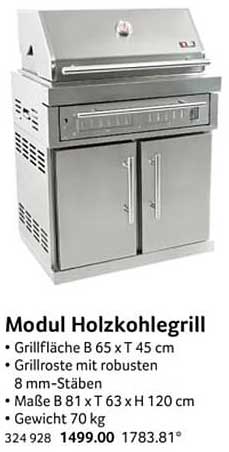Modul Holzkohelegrill