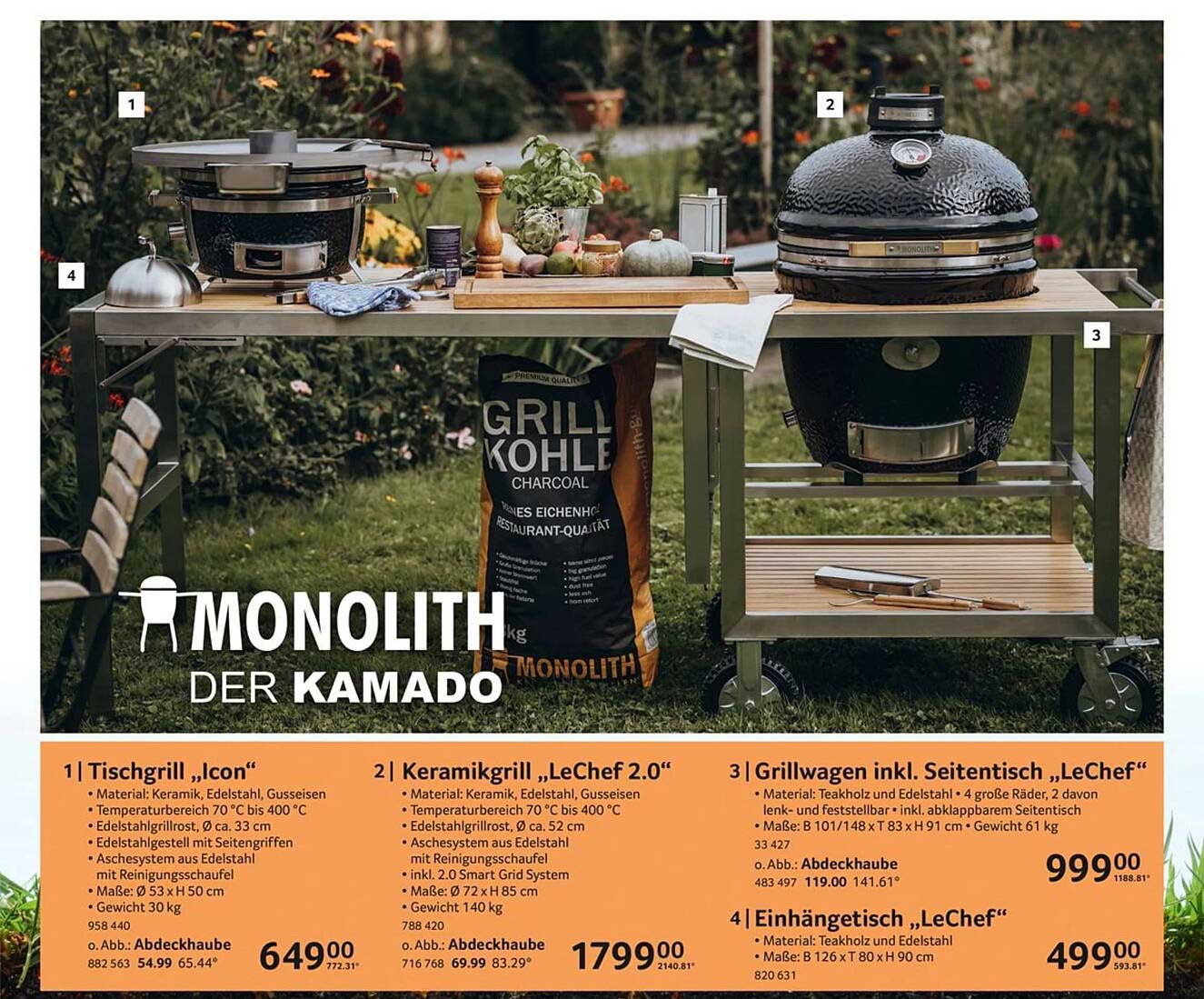 Monolith Kamado Grill LeChef 2.0