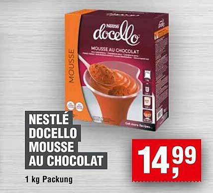 NESTLÉ DOCELLO MOUSSE AU CHOCOLAT 1 kg Packung