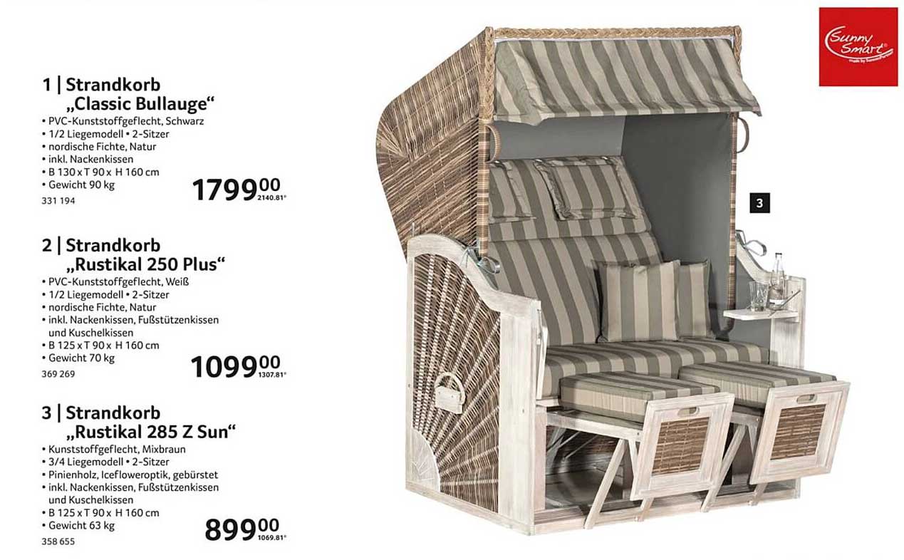 Strandkorb „Classic Bullauge“
