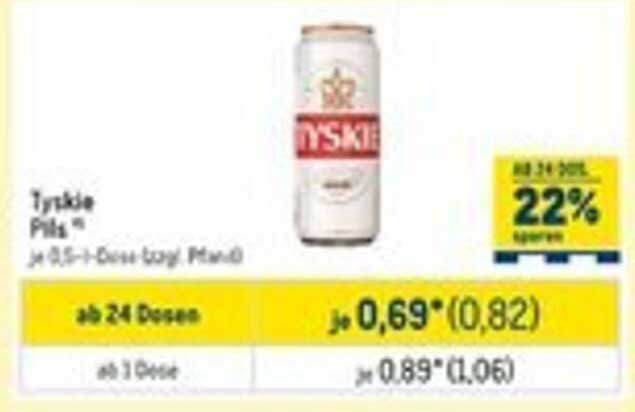 Tyskie Pils - Erfrischendes Bier günstig entdecken