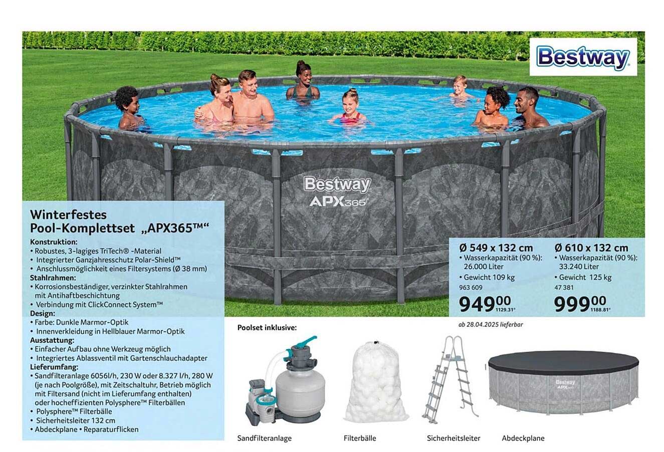 Winterfestes Pool-Komplettset „APX365™“