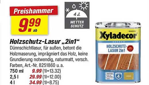 Holzschutz-Lasur „2in1“