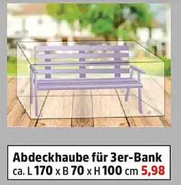 Abdeckhaube für 3er-Bank