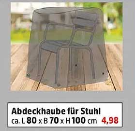 Abdeckhaube für Stuhl