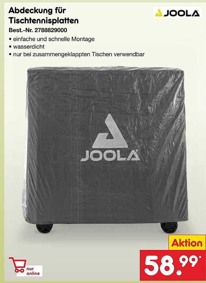 Abdeckung für Tischtennisplatten