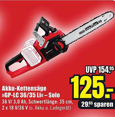 Akku-Kettensäge »GP-LC 36/35 Li+ – Solo