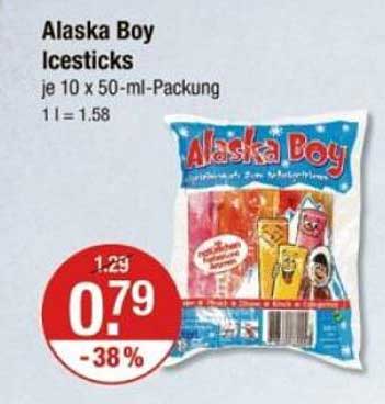 Alaska Boy Icesticks 10 x 50-ml-Packung