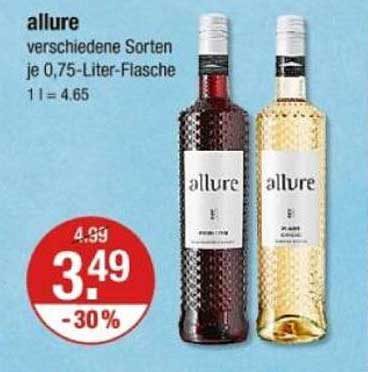 allure verschiedene Sorten je 0,75-Liter-Flasche