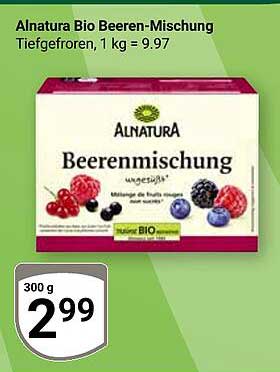 Alnatura Bio Beeren-Mischung Tiefgefroren, 300 g