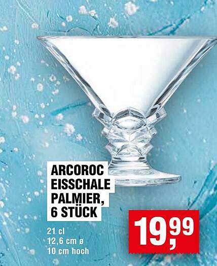 ARCOROC Eisschale Palmier, 6 Stück