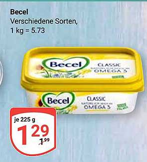 Becel Classic - Verschiedene Sorten