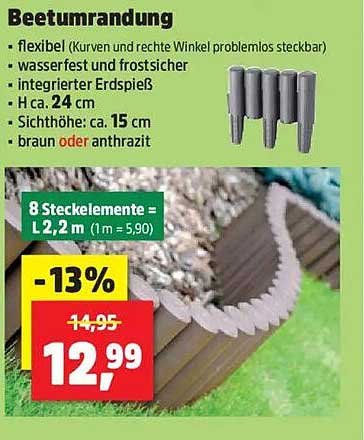 Beetumrandung - Flexibel und strapazierfähig