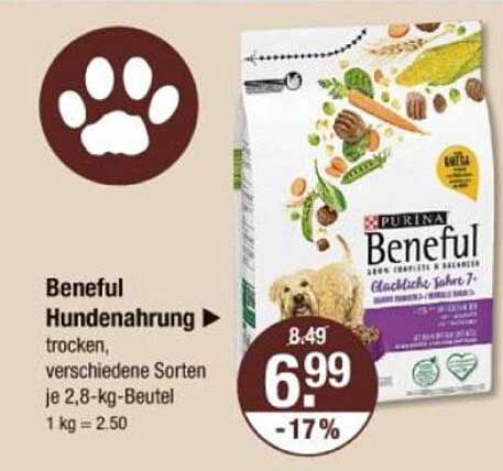 Beneful Hundenahrung, trocken, verschiedene Sorten je 2,8-kg-Beutel