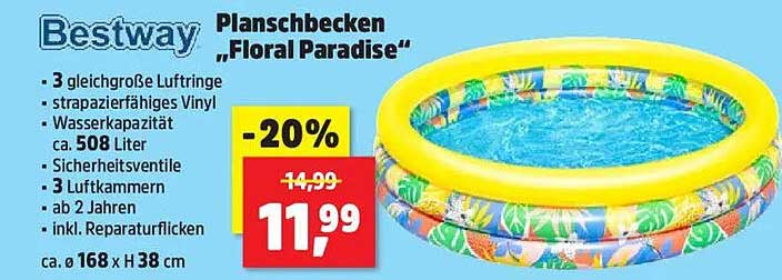 Bestway Planschbecken "Floral Paradise"