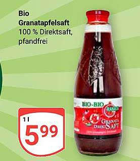 Bio Granatapfelsaft 100 % Direktsaft, pfandfrei