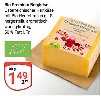 Bio Premium Bergkäse