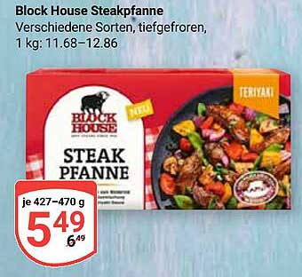 Block House Steakpfanne - Verschiedene Sorten, tiefgefroren