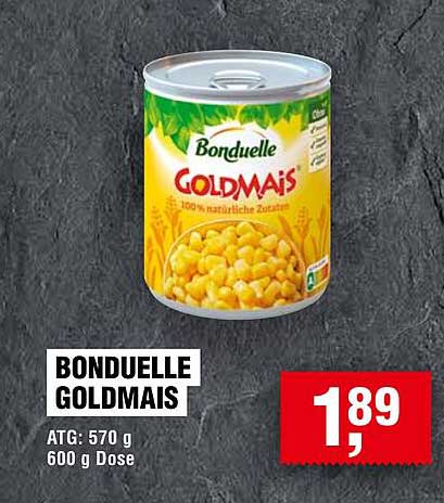 BONDUELLE GOLDMAIS 600 g Dose