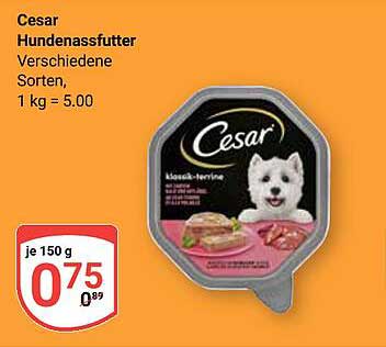 Cesar Hundenassfutter - Verschiedene Sorten