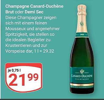 Champagne Canard-Duchène Brut oder Demi Sec