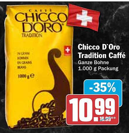 Chicco D'Oro Tradition Caffé Ganze Bohne 1.000 g Packung